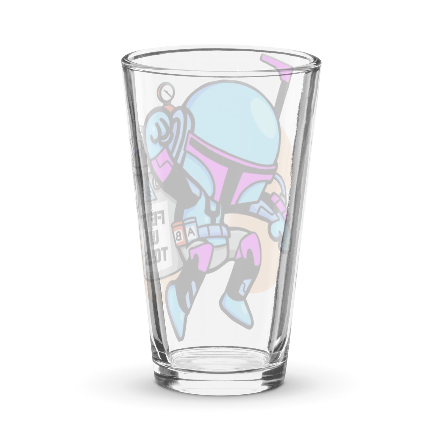 Fett Up Toys Logo Pint Glass