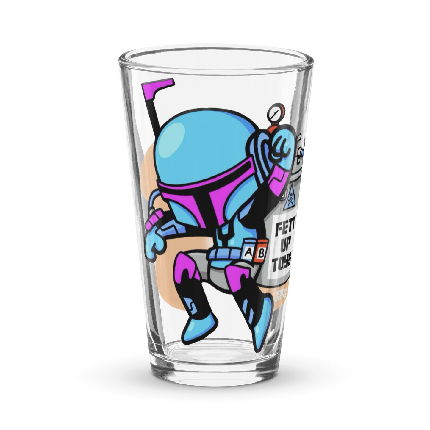 Fett Up Toys Logo Pint Glass