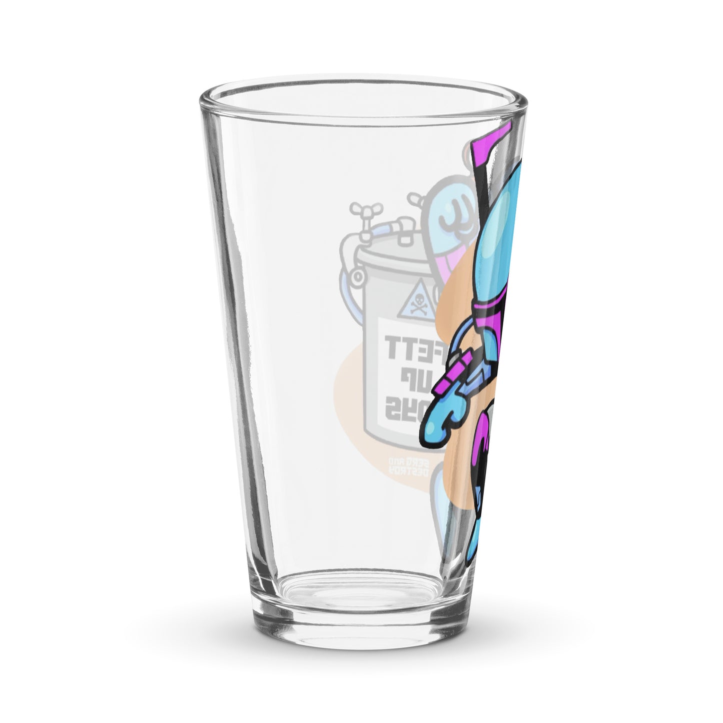 Fett Up Toys Logo Pint Glass